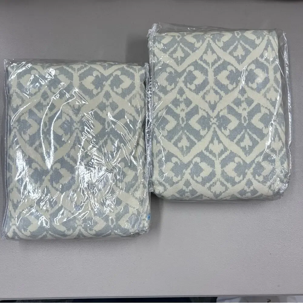 Pottery Barn Laguna Print Curtains 2 Window Drape 50